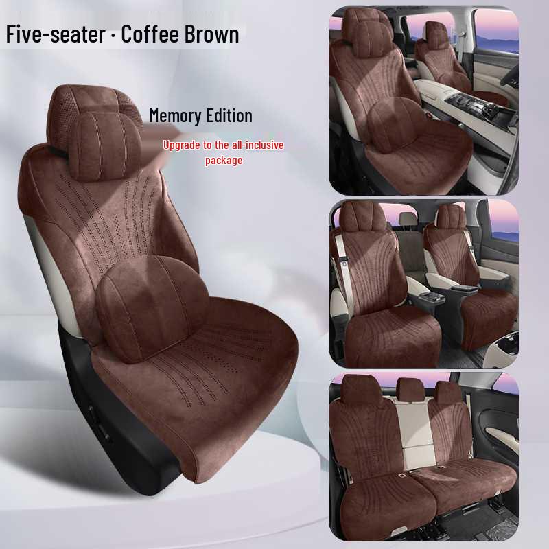 Universal All-Season Breathable Flocking Fabric Car Seat Cover for Denza D9 (202526)