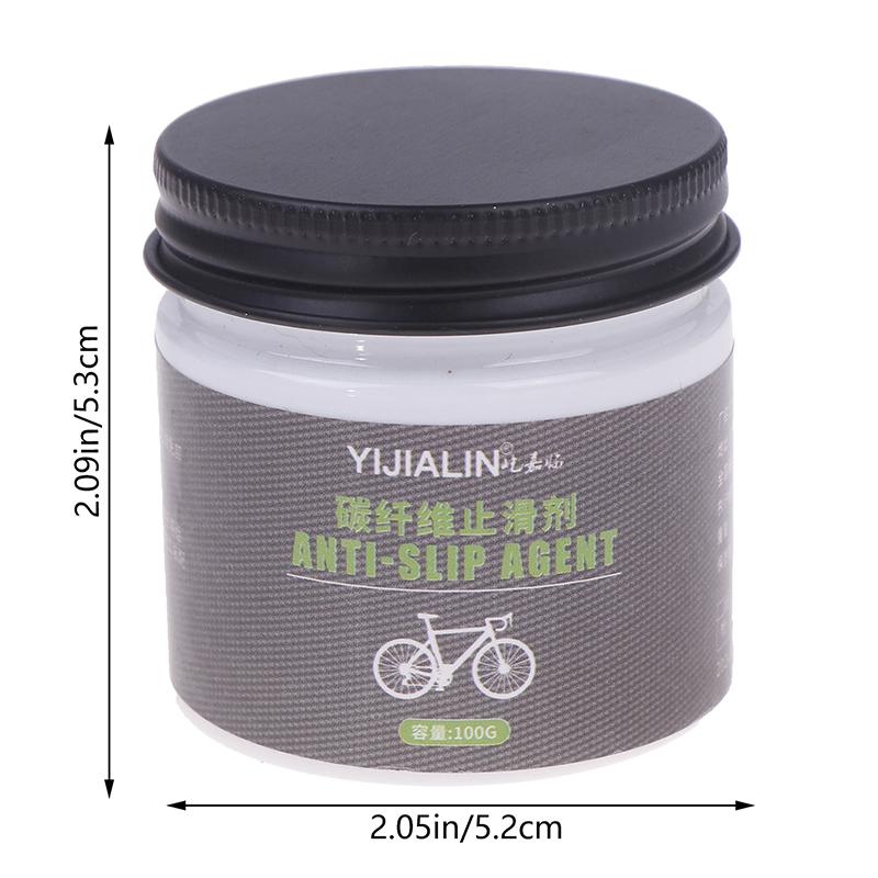 100G Kohlefaser Anti-Rutsch-Paste Schmiermittel Nicht-Korrosiv Anti-Rutsch-Fett Fahrradmontagefett für Sattelstütze Fahrradrahmen