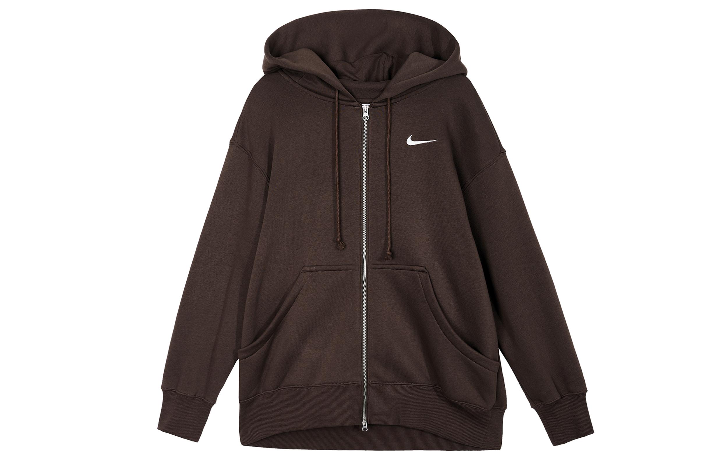 Nike Sportswear Phoenix Fleece Jackets & Coats Women s Baroque Brown DQ5759-237 S
