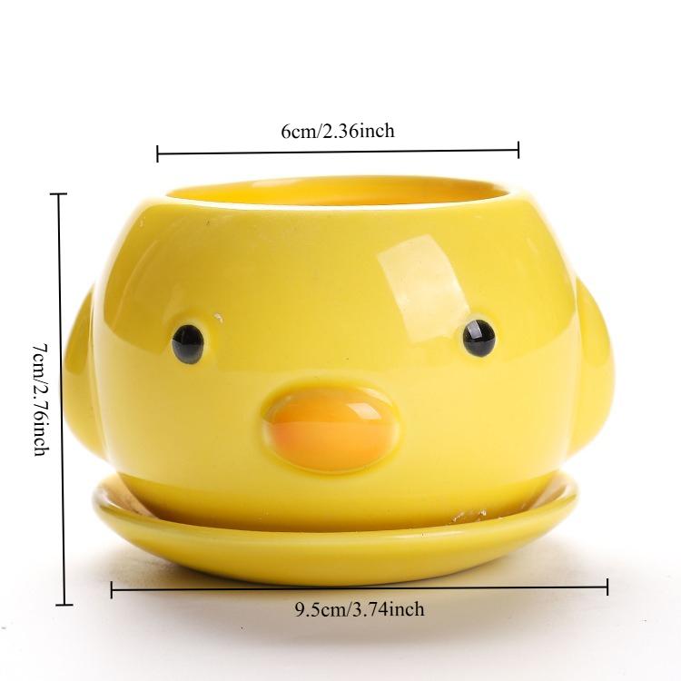 Succulent Cartoon Flowerpot Ceramic Lightweight Breathable Simple Plant Creative Personality Flowerpot