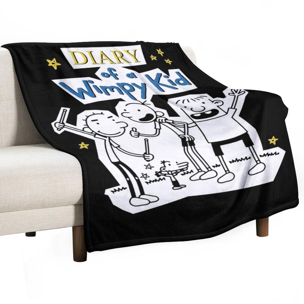 Diary of a Wimpy Kid Wimpy Kid Group Throw Blanket Decorative Sofa Soft Big Blankets For Sofas Giant Sofa Blankets