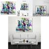 Abstract Animal Artwork Canvas Wall Art For Home Interior Modern Decor With Horses Design
