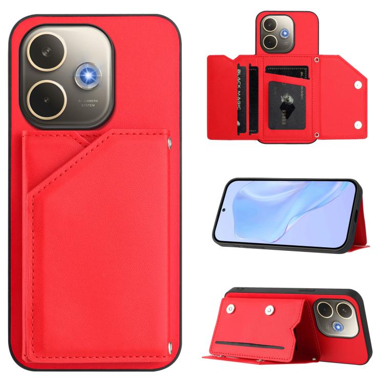 Handyhülle mit vier Kartenfächern und Handschlaufe, fühlt sich an wie Haut