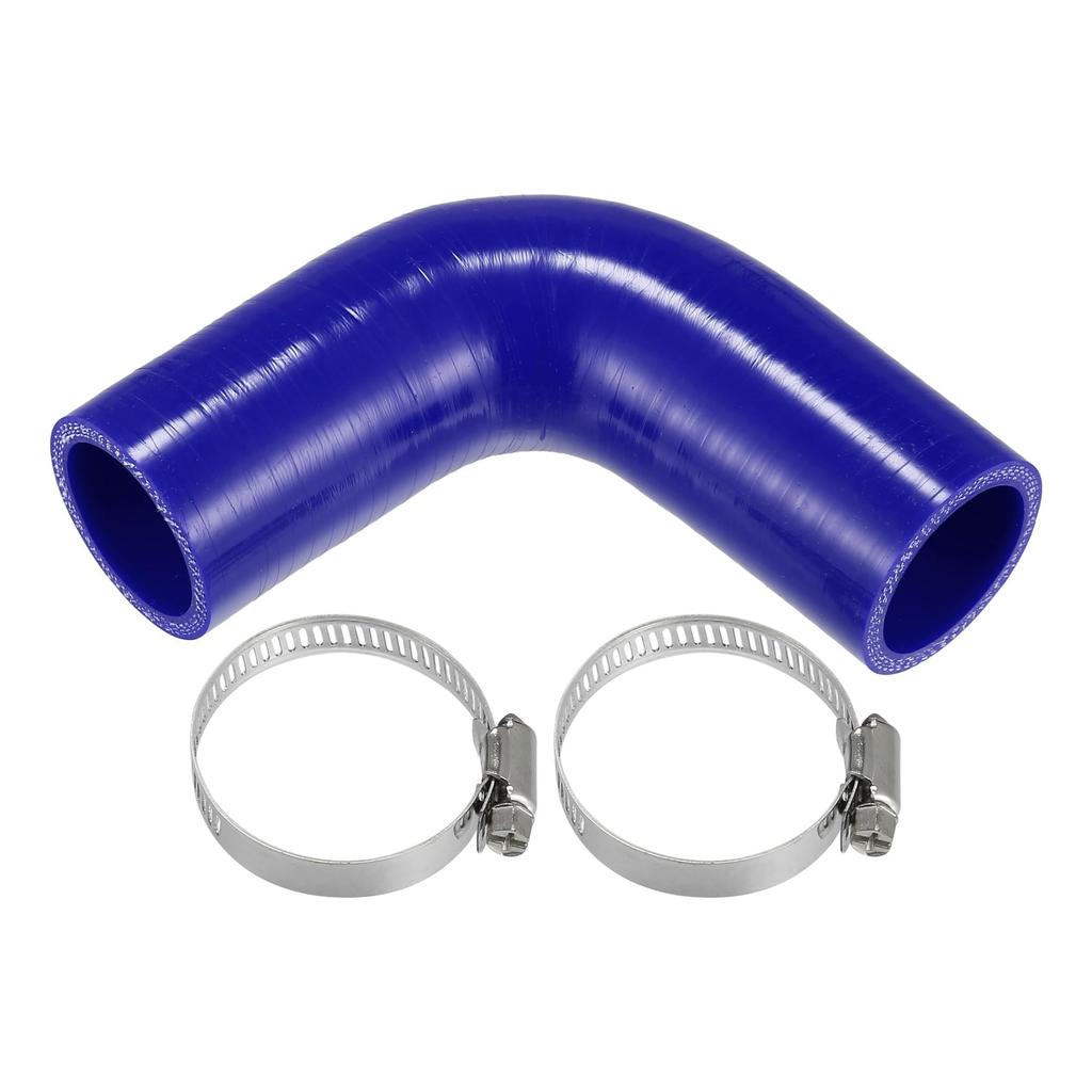 X AUTOHAUX 1 Set 38mm / 1.50" ID 100mm / 3.94" Length 90 Degree