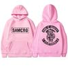 Anarchy Freedom Harajuku Punk Double sided Printed Hoodie for Men and Women Casual Hip Hop Street Wear Neutral Fleece Sweatshirt
