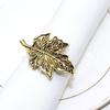 10pcs/ot Classic Vintage Leaf Napkin Ring Leaf Napkin Buckle Maple Leaf Alloy Napkin Ring Wedding Table Decoration