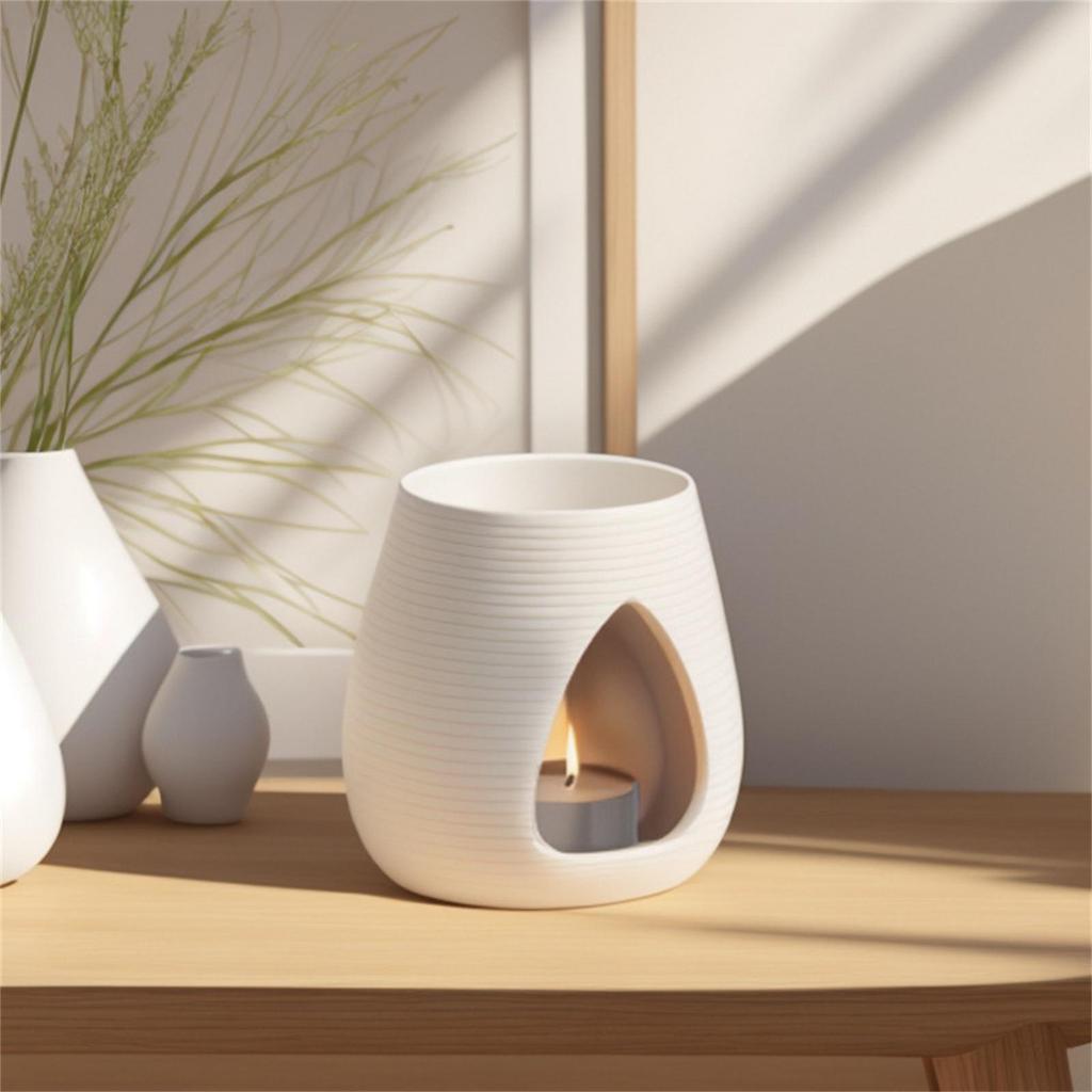 Essential Oil Burner Candlestick Decor Multipurpose Compact Aroma Furnace Oil Diffuser for Party Bedroom Desktop Porch Office