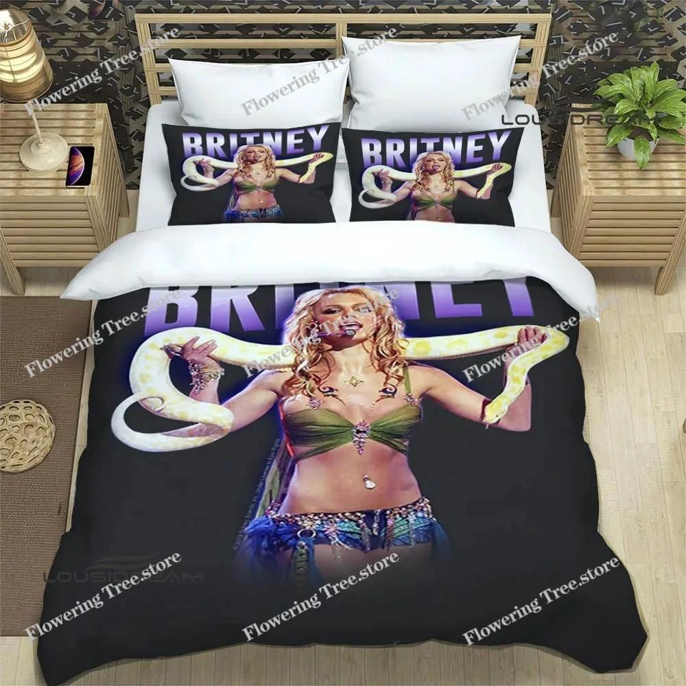 Star Britney Spearsr Bedding Sets Exquisite Bed Supplies Set Duvet Cover Bed Comforter Set Bedding Set Luxury Birthday Gift