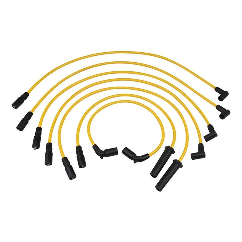7Pcs 8MM Car Spark Plug Ignition Wire Kit Spark Plug Wiring Harness For Cadillac GMC V8 5.7L-A87Q