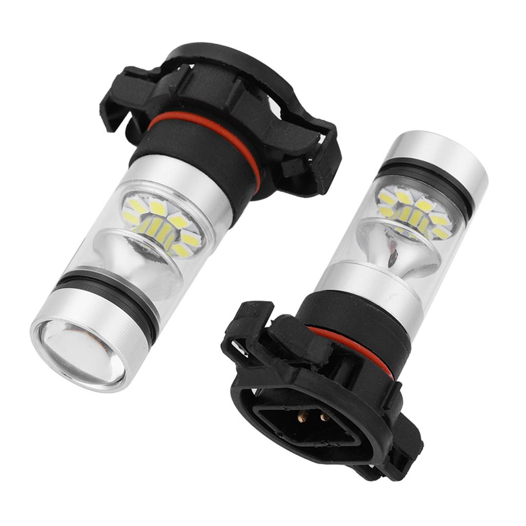 LED Fog Light Bulbs 12-24V 100W 6000K White Car Bright for 2015-2018