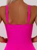 2026 New Fashion Solid Color Laser-Cut One-Piece Swimsuit for Women - European and American Style, Sexy Best Seller Swimwear