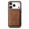 Für iPhone 17 Pro Max Hülle Retro Leder + TPU Handyhülle mit abnehmbarem Kartensteckplatz