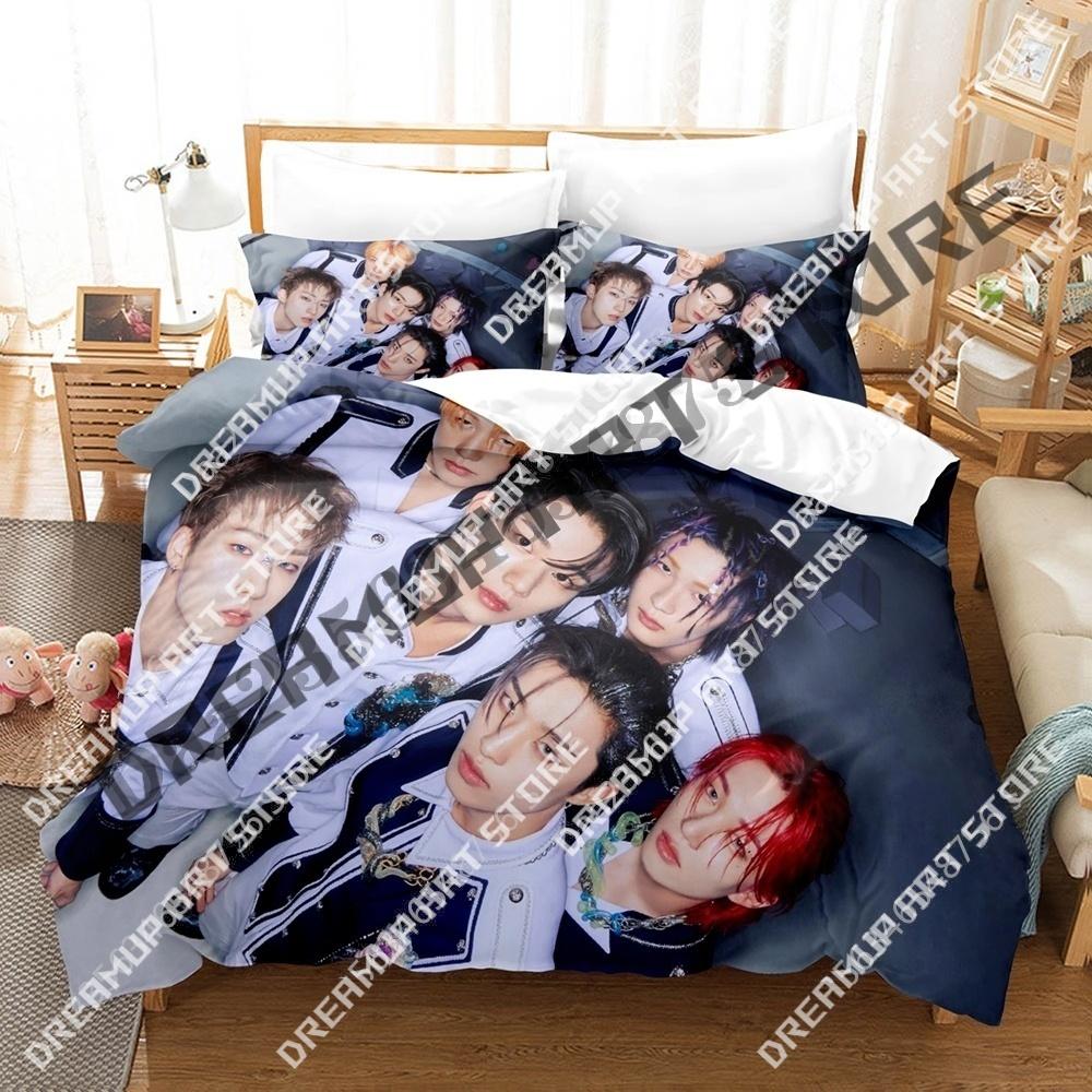 3D Print Kpop P1Harmony Bedding Set Twin Queen King Full Size Duvet Cover Pillowcase Bed boys girls Adult Home Textiles