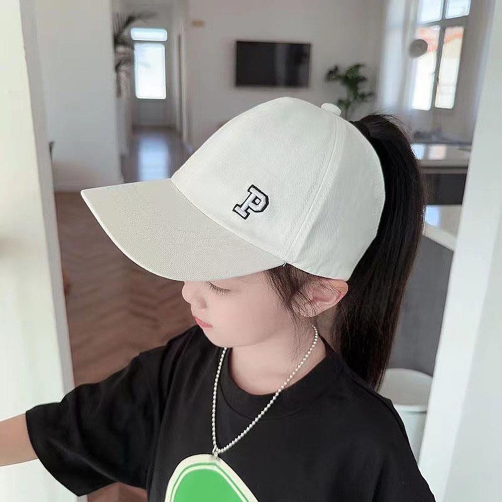 

Empty Top Ponytail Baseball Cap Children s Baseball Caps Kids Ponytail Hat Outdoor Travel Sunhats Girls Hip Hop Baseball Hat белый