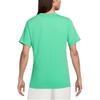 Nike Swoosh Printed Round Neck Pure Cotton T Shirt Men's Green DX1986-363