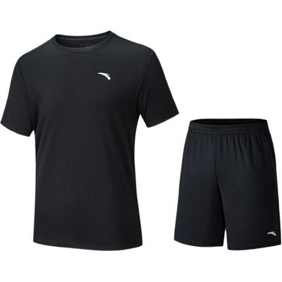 Summer Skin-Friendly Moisture-Wicking Short Sleeve T-Shirt Quick-Dry Breathable Thin Shorts Casual Sports Set Unisex Sets 192537973D-1