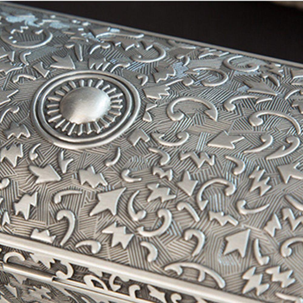 European Style Jewelry Box Vintage Treasure Chest Case Creative Trinket Storage Box  Earrings