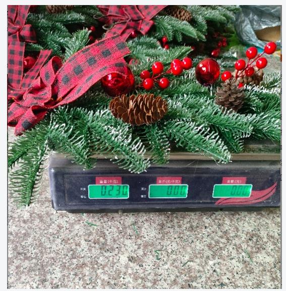 2Stk 60cm Simulierter Wandbehang Weihnachtsbaum Überkopf Weinrebe Grüne Pflanze Feiertagsdekoration