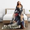 Jujutsu Kaisen Blankets Fleece Summer Air Conditioning  Multi-function Lightweight Thin Throw Blanket Bedding Throws
