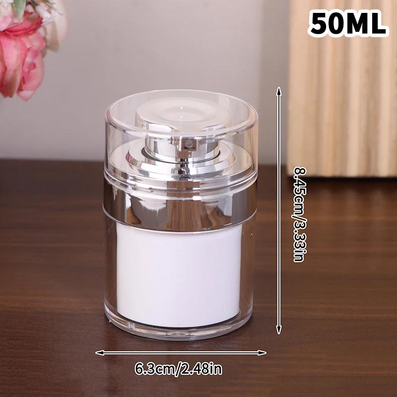 Refillable Vacuum Bottle Travel Cream And Lotion Cosmetic Container With Pump Moisturizer Jar Empty Cream Subpackage Toiletry