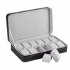 6/10/12 Bit PU Leather Watch Box Multifunctional Display Portable Zipper Watch Box Dust-proof Watch Storage Box Home Travel Use