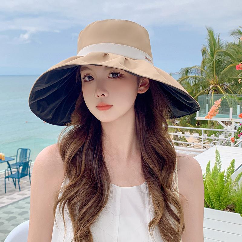 Women'S Velvet Wide-Brim Bucket Hat - Casual Outdoor Sun Hat With Uv Protection