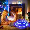 Lippen Neonlicht LED Schilder Wanddeko Batterie- oder USB-betrieben Lippenlampe für Zuhause Bar Festliche Party