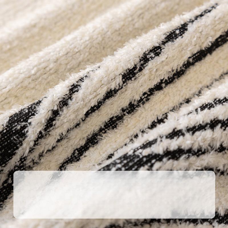 Nordic High-Grade Sofa Cover Universal Cover Black Striped Sofa Towel Cover Cloth Thick Non-Slip Sofa Cover