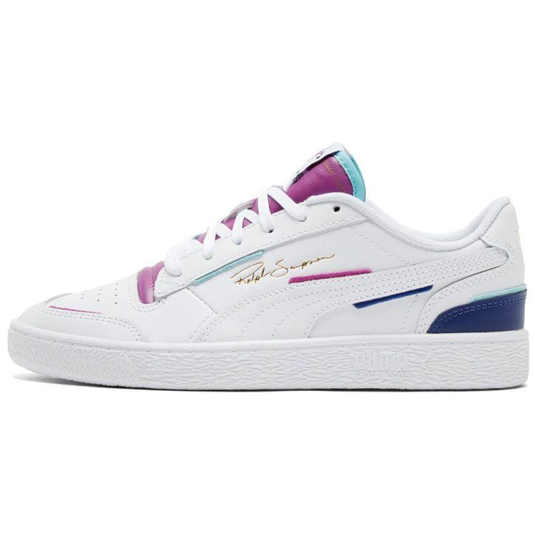 PUMA Ralph Sampson Lo Joker Unisex White Purple Blue 37492701 EU 35.5