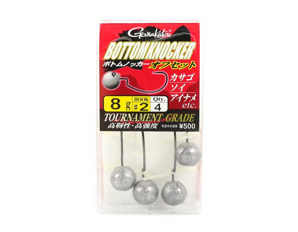 Gamakatsu Jigová hlavička Bottom Knocker Offset 8 gramů Velikost 2 ,4 kusy v balení (9412)