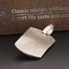 Hip Hop Square Stone Pendant for Men Eagle Baked American Flag Stainless Steel Pendant Necklace Personalized Charms Jewelry