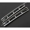 Exterior Front Fog Light Strip Cover For Hyundai Santa Fe 19- Chrome Silver