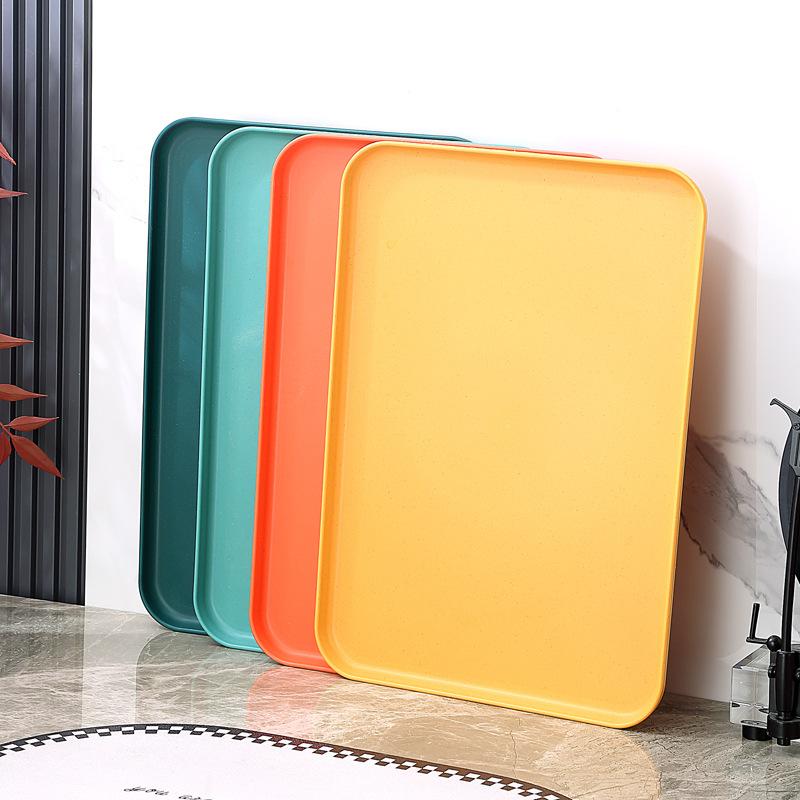 Thickened New Color Large Tray Creative Kindergarten Restaurant Tea Snack Tray Fruit Tray Fast Food Serving Tray