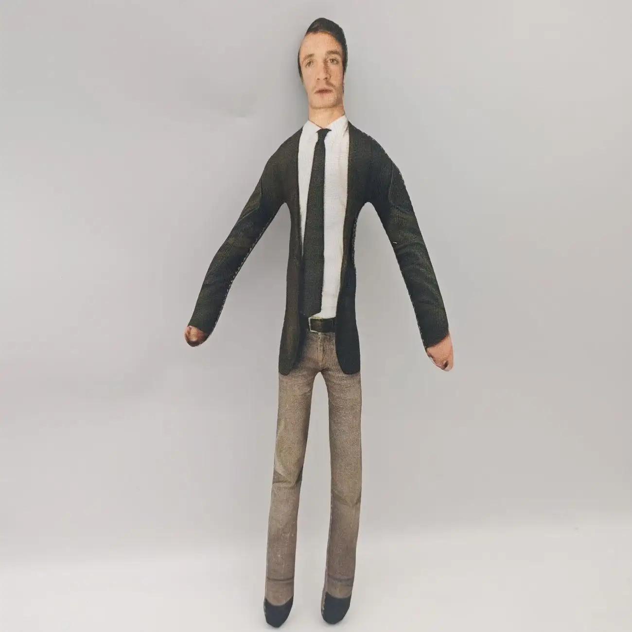 Hannibal Lecter Mads Mikkelsen Cosplay Plüschpuppe Zweiseitig Wendbares Gesicht Abstrakte Figur Lustiges Humorvolles Geschenk Für Fans 28cm black