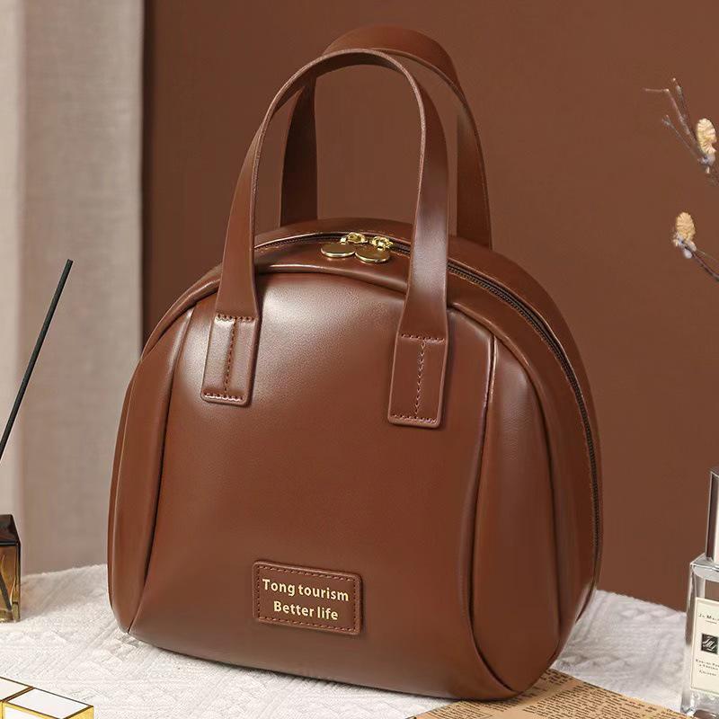 Tragbare Muschel-Kosmetik- und Toilettenartikel-Tasche - Große Kapazität für Reise- und Hautpflege-Aufbewahrung