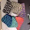 Ladies Beach Shoulderbag Vintage Letter Crochet Knitted Tote Crochet Cord Fabric Shopping Bag Unclosed Unlined Purse
