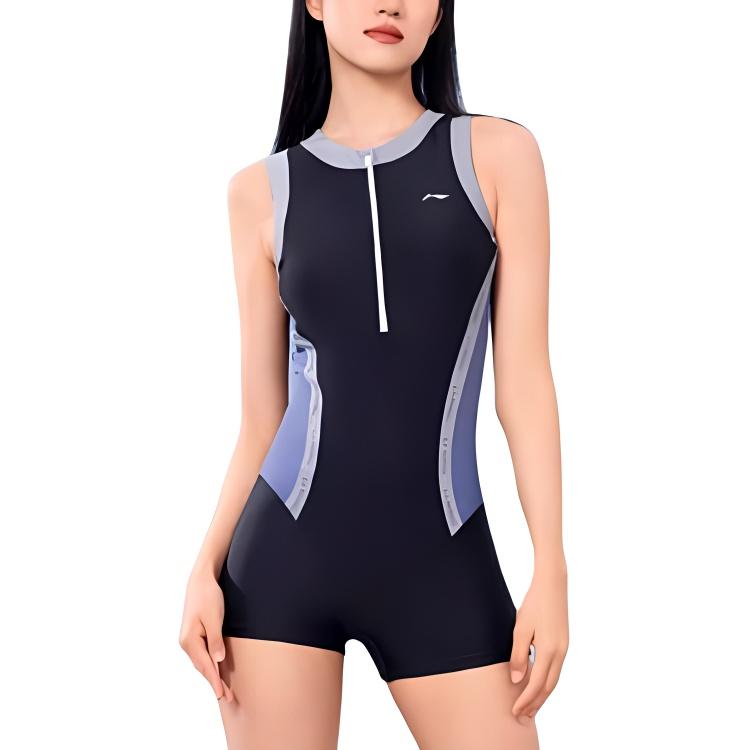 Li Ning One piece Swimsuit Women s Dusk Blue LNYW048-1 XL