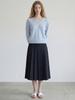 Stay With Me Pleated Midi Skirt_Cool Grey