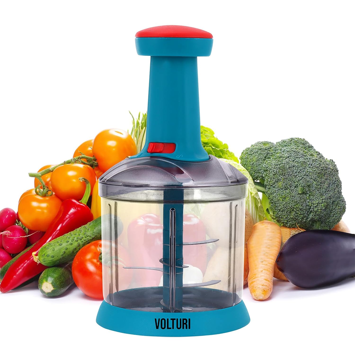 

Chopper for Kitchen Use, Push Chopper with 5 Blades, Vegetable Chopper (A-1000 ML)