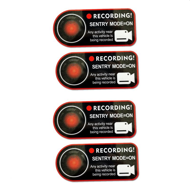 Sentry Mode Door Stickers for Tesla Model 3 Y S X Window Stickers, Camera Logo Decals, Window Reflective Stickers, Auto Part