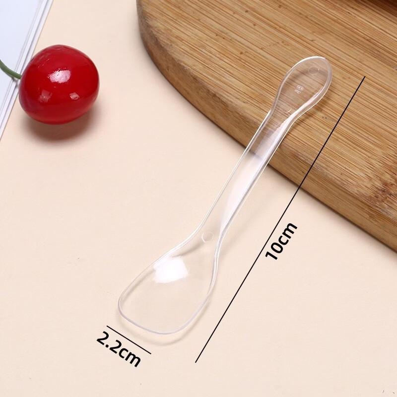 ZISIZ Disposable Small Plastic Spoons