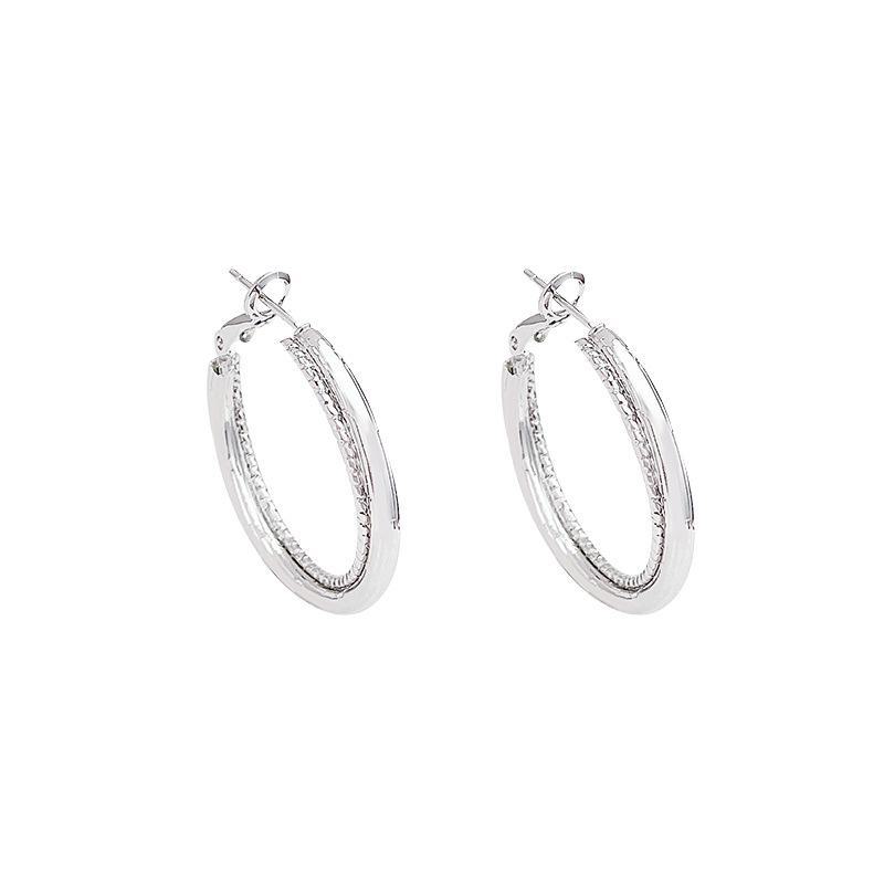 Korean Hot Classic Hoops: Trendy Hong Kong Style Retro High-End Earrings for Women