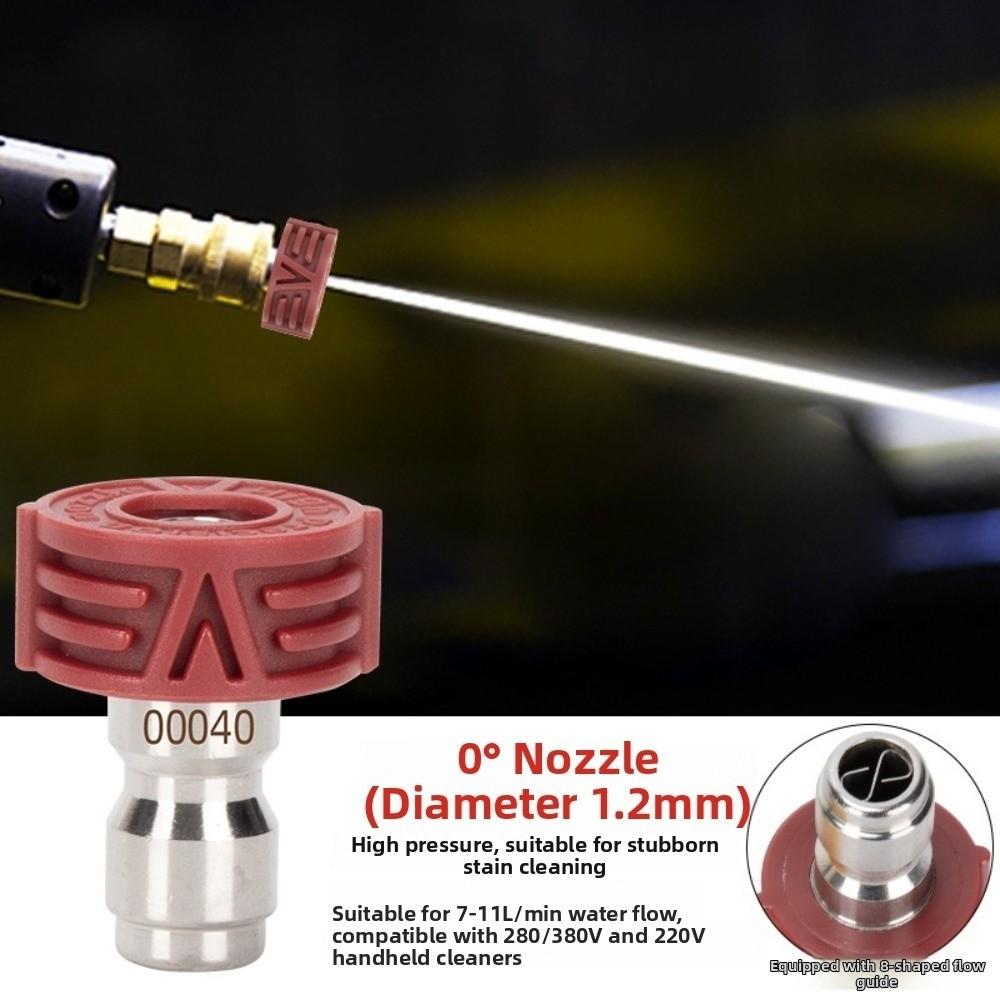 Rotating High Pressure Washer Tips Stainless Steel Washer Adapter Watering Soap Nozzle Tip Patio