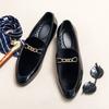 Fashion Hot Selling Luxury Red Party Dress Shoes Europe America Massage Soles Men's Flat Bottomed Loafers Commuting Men's Work Shoes