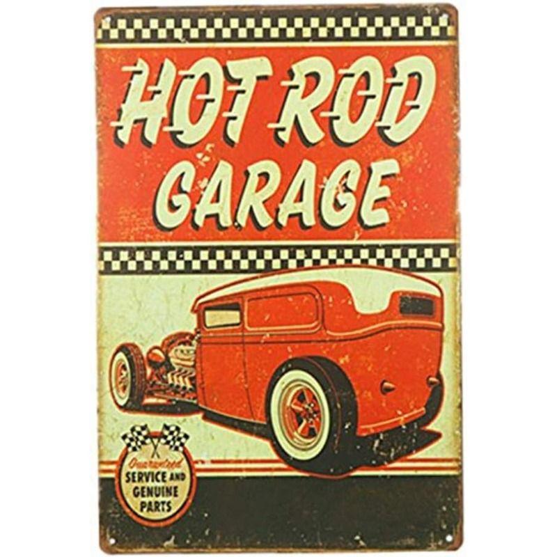 Avant-Garde Automotive Metal Art Painting for Garage Decor