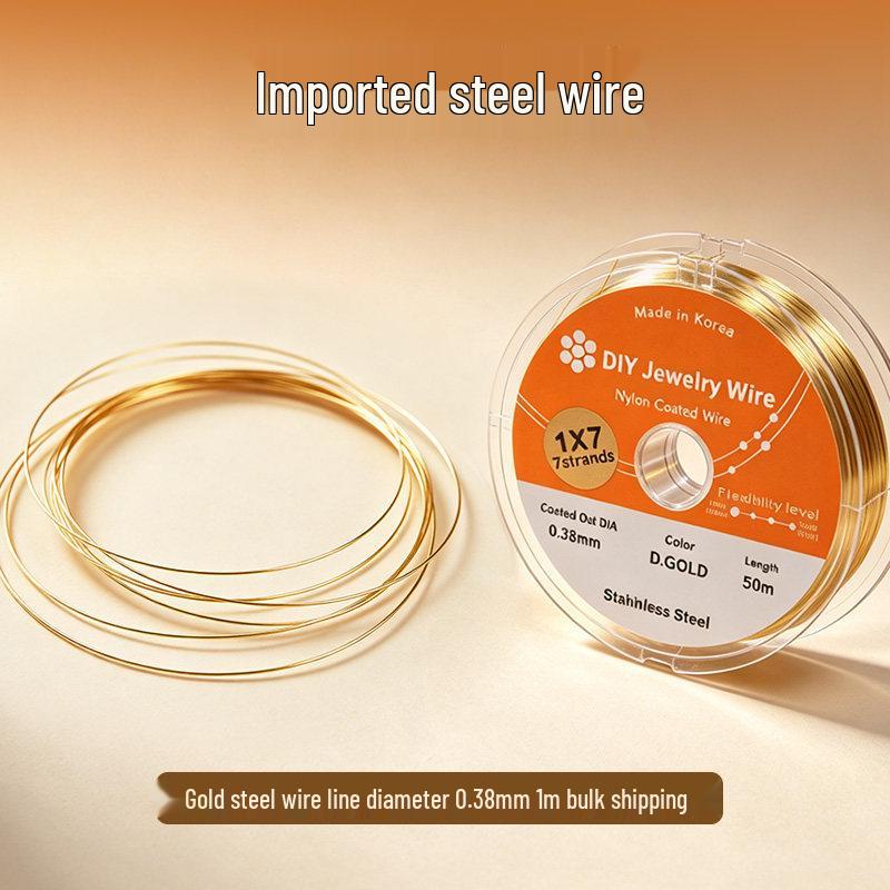 Ultra-Fine Steel Wire & Soft Thread for Pearl Necklace and Bead Bracelet DIY