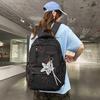Schoolbag New Ins Style High Value Backpack Printing Junior High School Student Schoolbag Male College Style Travel Trendy Cool Backpack
