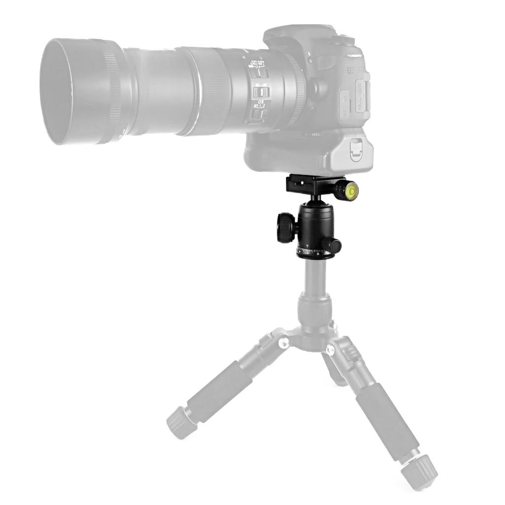 Buy 360 Swivel Aluminum Alloy Heavy Duty Camera Tripod Ball Head + QR