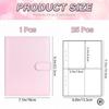 A5 Notizbuch Fotokartenbinder 25 Stück Seite(4 Fächer)  PU Leder Loseblatt Organizer Fotoalbum Kpop Fotoalben Idol Karten