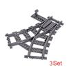 Creative Expert Ideas City Train Single Slip Switch R40 Crossings Rails Tracks Bricks Building Blocks DIY Toys Kids Gift